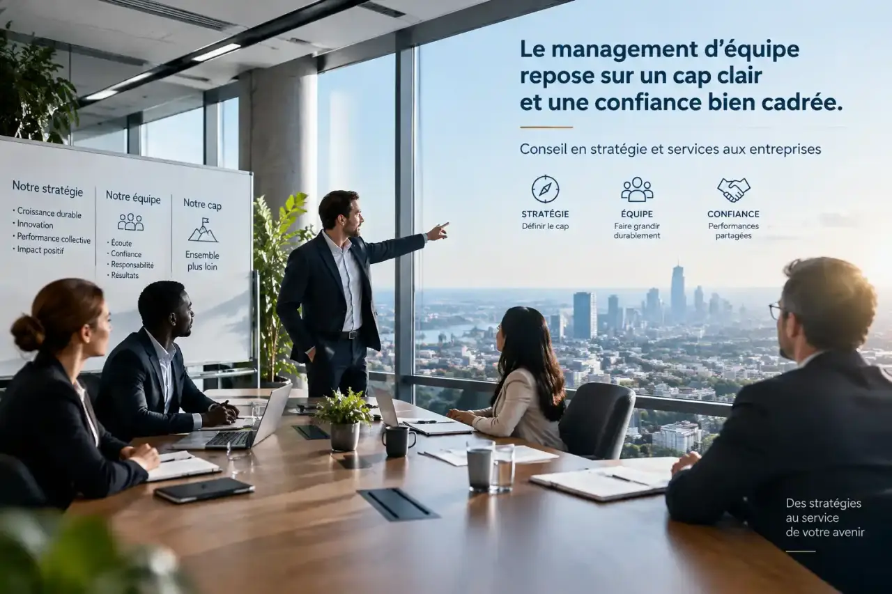 Le management d’équipe repose sur un cap clair et une confiance bien cadrée
