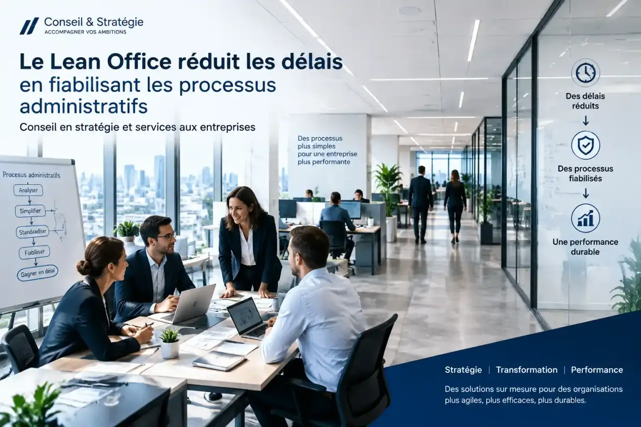 Le Lean Office réduit les délais en fiabilisant les processus administratifs